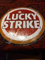 Super mooi groot emaile bord  50cm  Lucky  strike, Ophalen of Verzenden, Zo goed als nieuw, Reclamebord
