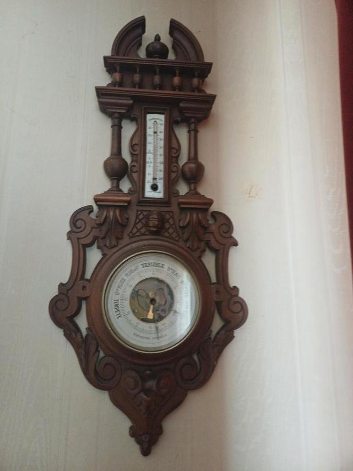 Antieke Barometer in Zeer Goede Staat, Antiek en Kunst, Antiek | Klokken, Ophalen of Verzenden