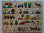 Houten boerderij puzzel, Ophalen, 10 tot 50 stukjes, Zo goed als nieuw