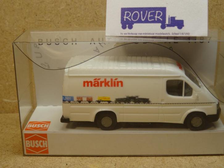 BUSCH 1:87, FORD TRANSIT " MÄRKLIN ", OVP-43790, Zie Foto`s, Hobby en Vrije tijd, Modelauto's | 1:87, Zo goed als nieuw, Bus of Vrachtwagen