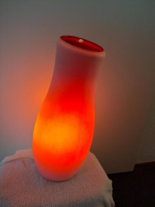 Glazen IKEA Mylonit-lamp, Huis en Inrichting, Lampen | Vloerlampen, Zo goed als nieuw, Minder dan 100 cm, Glas, Ophalen of Verzenden