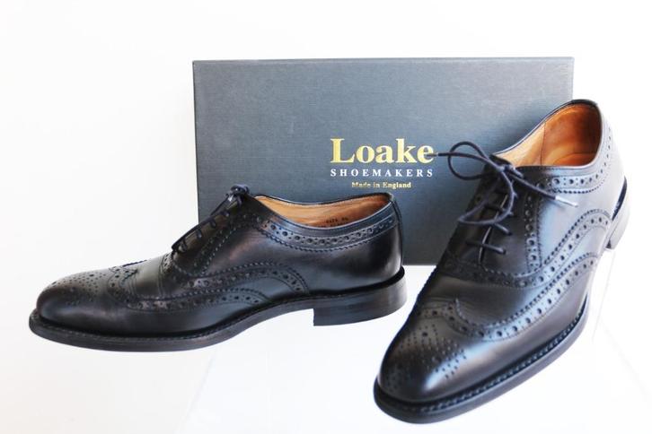 Bijna nieuw! Britse Loake Claridge wingtips maat 6.5 = 40.5, Kleding | Heren, Schoenen, Zo goed als nieuw, Veterschoenen, Zwart