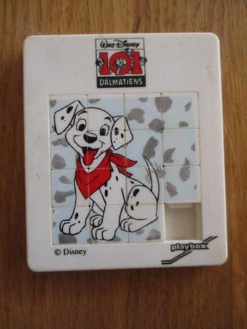 	 Disney 101 Dalmatiërs schuifpuzzeltje Franstalig 9x7,5cm beschikbaar voor biedingen