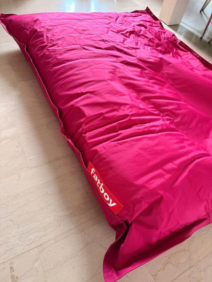 Fatboy Original roze zitzak, Huis en Inrichting, Zitzakken, Zo goed als nieuw, Zitzak, Roze, Ophalen
