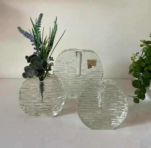 3 solifleur vazen Marsberger Glaswerke Ritzenhoff, Antiek en Kunst, Antiek | Glas en Kristal, Ophalen of Verzenden