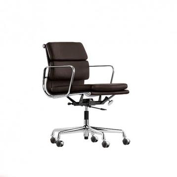 Vitra Eames ea 217 chroom chocolade bruin leder beschikbaar voor biedingen