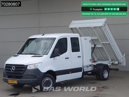 Mercedes Sprinter 514 CDI Kipper met Kist Dubbel Cabine Dubb, Auto's, Bestelauto's, Bedrijf, Te koop, Airconditioning, Bluetooth