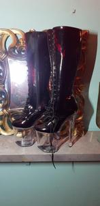 SEXY CLUB HEELS ZWART LAK NIEUW MAAT 38, Ophalen of Verzenden, Nieuw, Zwart