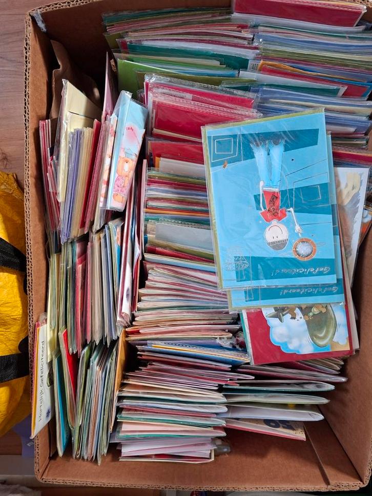 Grote partij wenskaarten - diverse thema's, Hobby en Vrije tijd, Kaarten | Zelfgemaakt, Nieuw, Overige thema's, Verzenden