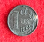 Cent uit 1942, Postzegels en Munten, Munten | Nederland, Ophalen of Verzenden, Koningin Wilhelmina, 1 cent