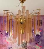 Italiaanse kristallen vintage lamp, Huis en Inrichting, Lampen | Kroonluchters, Ophalen of Verzenden, Gebruikt, Glas