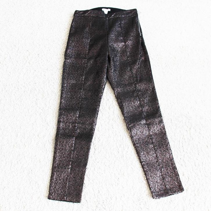 Prachtige H&M Glitter Broek (Maat 38) - 86 € 25,-, Kleding | Dames, Broeken en Pantalons, Zo goed als nieuw, Maat 38/40 (M), Overige kleuren