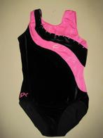 TOP!! GK zwart roze turnpakje met glitter AS, Sport en Fitness, Turnen, Ophalen of Verzenden, Zo goed als nieuw, Roze, Turnpak(je)
