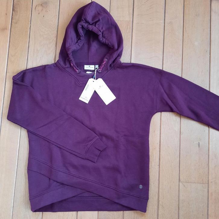 Tom Tailor hooded swater aubergine maat 176 - nieuw -, Kinderen en Baby's, Kinderkleding | Maat 176, Nieuw, Meisje, Broek, Ophalen of Verzenden