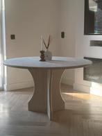 Travertin eettafel rond, Huis en Inrichting, Tafels | Eettafels, Ophalen, Overige materialen, Rond, Zo goed als nieuw