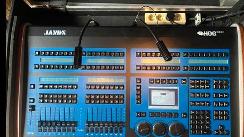 Mooie Jands Hog 1000 lichttafel met flightcase, Muziek en Instrumenten, Licht en Laser, Zo goed als nieuw, Licht, Geluidgestuurd