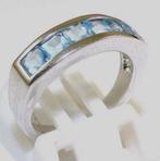 Ring met 6 lichtblauwe topazen 925 (6764-1868), Ophalen, Blauw, Nieuw, Kleiner dan 17