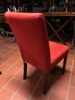 6x STOEL - EETKAMERSTOEL ROOD - 50% KORTING Flamant, Ophalen, Zo goed als nieuw, Stof, Vijf, Zes of meer stoelen