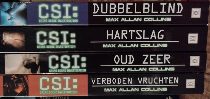 4 stuks CSI boeken, Boeken, Detectives, Gelezen, Ophalen of Verzenden