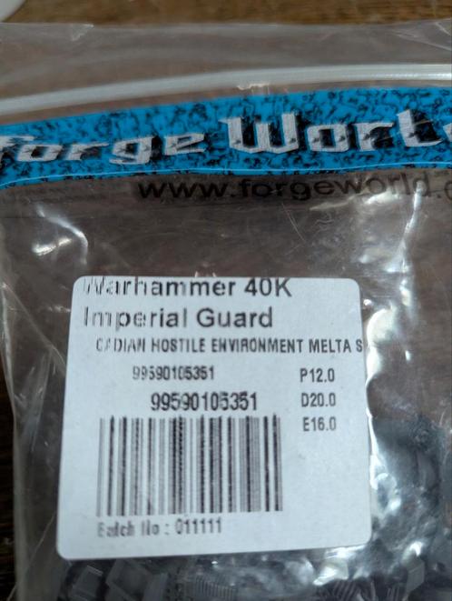 Forge World Imperial Guard Cadian Hostile Environment Melta, Hobby en Vrije tijd, Wargaming, Zo goed als nieuw, Figuurtje(s), Ophalen of Verzenden