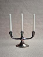 Verzilverde vintage kandelaar, Antiek en Kunst, Antiek | Kandelaars, Ophalen of Verzenden
