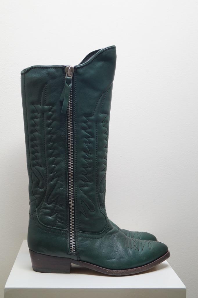 GOLDEN GOOSE Boots Maat 38 *Nieuwstaat*, Kleding | Dames, Schoenen, Zo goed als nieuw, Hoge laarzen, Groen, Verzenden