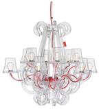 2 FATBOY ROCKCOCO TRANSPARENT KROONLUCHTERS, Ophalen, Zo goed als nieuw, Kunststof, Ourdoor chic, maar binnnen staan ze ook mooi...