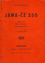 Jawa 350 Spare Parts List 1954 CZ (2080z), Ophalen of Verzenden, Overige merken