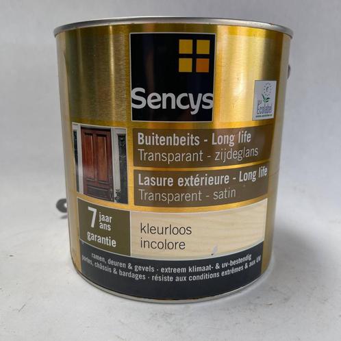 Sencys Buitenbeits Beits Kleurloos Zijdeglans 2.5L, Doe-het-zelf en Verbouw, Verf, Beits en Lak, Nieuw, Beits, Minder dan 5 liter