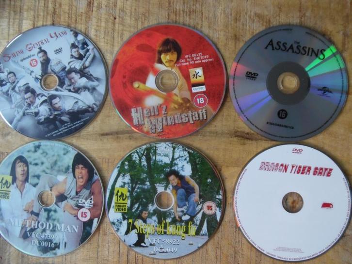 CA 37 DVD'S MARTIAL ART KUNG FU ZONDER HOES, Cd's en Dvd's, Dvd's | Filmhuis, Zo goed als nieuw, Overige gebieden, Vanaf 16 jaar