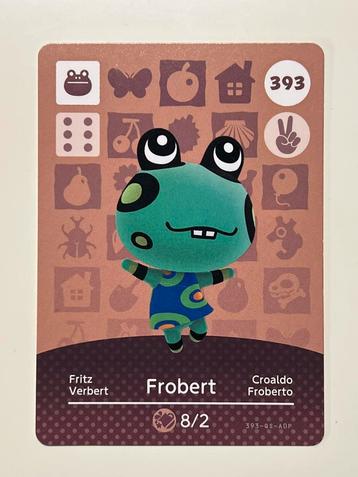 Nintendo Animal Crossing Cards - Series 4 - card 393 Frobert beschikbaar voor biedingen