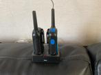 Walkietalkie set met oplader - Groot bereik, Gebruikt, 5 tot 15 km, Ophalen of Verzenden, Portofoon of Walkie-talkie