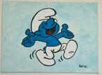 smurf, abstract  zelf geschilderd op acryl, Ophalen
