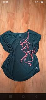 Domyos Mooi donkergrijs oranje roze sportshirt, maat L, Kleding | Dames, Ophalen of Verzenden, Grijs, Maat 42/44 (L), Domyos