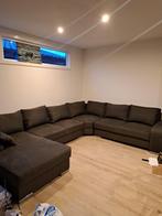 U-bank antraciet, Huis en Inrichting, Banken | Bankstellen, Ophalen, Gebruikt, Hoekbank, 300 cm of meer