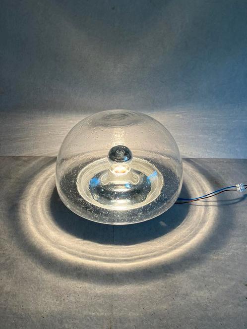 Vintage bubbel plafondlamp Glashütte Limburg space age, Huis en Inrichting, Lampen | Plafondlampen, Gebruikt, Glas, Metaal, Ophalen of Verzenden