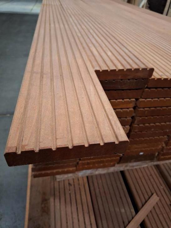 Bankirai  vlonderplanken  25mm  dik  terras  vlonder, Tuin en Terras, Terrasdelen en Vlonders, Nieuw, Hout, Ophalen