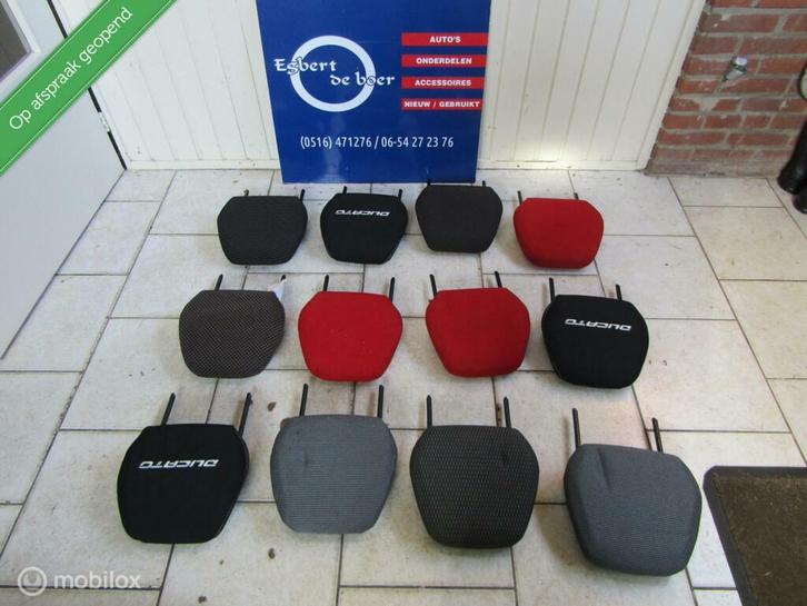 Hoofdsteun stof Fiat Ducato boxer jumper vanaf bj 06 t/m nu, Auto-onderdelen, Interieur en Bekleding, Fiat, Gebruikt, Ophalen of Verzenden