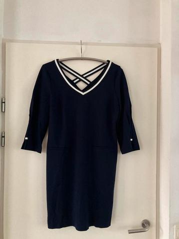 Promiss viscose jurk xl met leuke details, donkerblauw beschikbaar voor biedingen