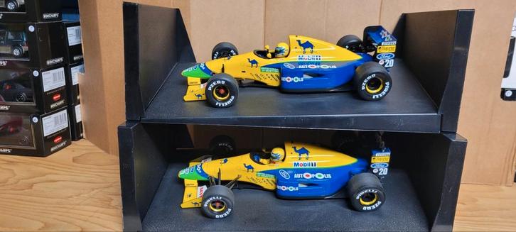 Minichamps 1991 Benetton Ford B191 Moreno, Hobby en Vrije tijd, Modelauto's | 1:18, Zo goed als nieuw, MiniChamps, Ophalen of Verzenden