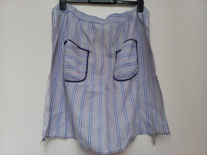 Wit / blauw / roze schort / keukenschort om voor te binden, Kleding | Dames, Carnavalskleding en Feestkleding, Gedragen, Kleding