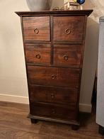 Houten ladekast met 7 lades - compact en stevig, Ophalen, Gebruikt, 100 tot 150 cm, 50 tot 100 cm