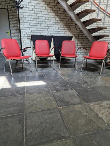4 maal Vintage Design Gispen de Wit buisframe fauteuils beschikbaar voor biedingen