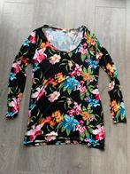 Spirit dames shirt lange mouw zwart met bloemenprint L, Zwart, Maat 42/44 (L), Nieuw, Ophalen of Verzenden