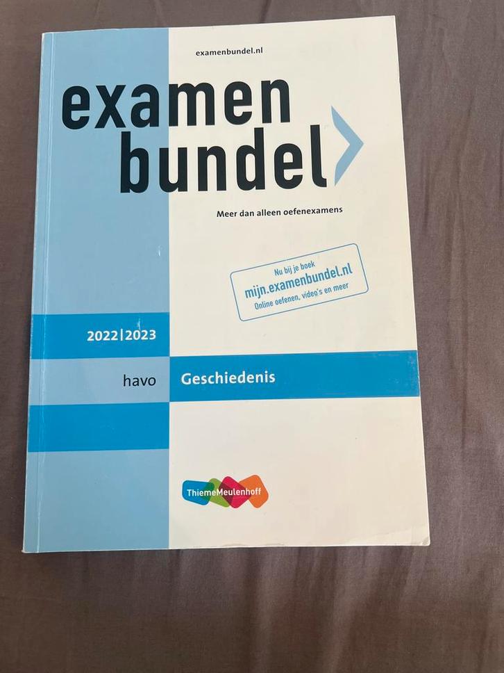 Examenbundel Geschiedenis HAVO 2022/2023, Boeken, Schoolboeken, Zo goed als nieuw, Geschiedenis, HAVO, Ophalen of Verzenden