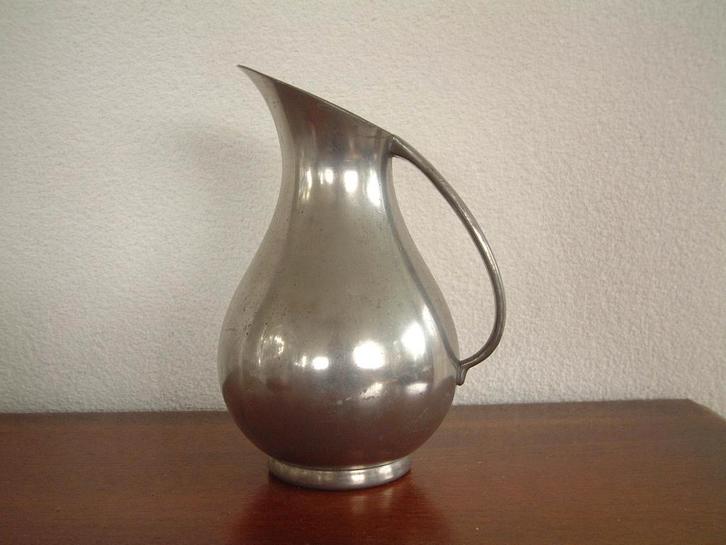 oude tin tinnen kan met oor Metawa, Antiek en Kunst, Antiek | Tin, Ophalen of Verzenden