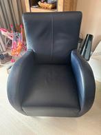 Leren fauteuil, Huis en Inrichting, Fauteuils, Ophalen of Verzenden, Zo goed als nieuw, 75 tot 100 cm, 50 tot 75 cm