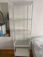 Ikea Vittasjö witte stellingkast met glas, Ophalen, Minder dan 100 cm, 25 tot 50 cm, Glas