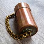 Circa 1750 - 1850 Tondeldoos Vuurmaker Pijp Roker Vuurslag, Ophalen of Verzenden, Koper