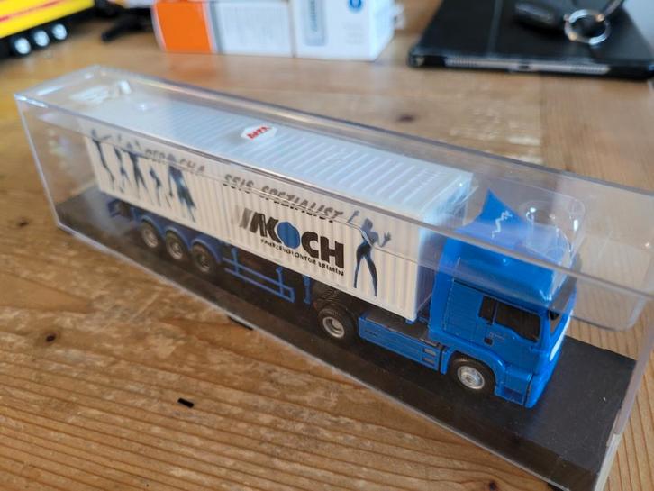 Man Koch transport, Hobby en Vrije tijd, Modelauto's | 1:87, Bus of Vrachtwagen, Herpa, Ophalen of Verzenden